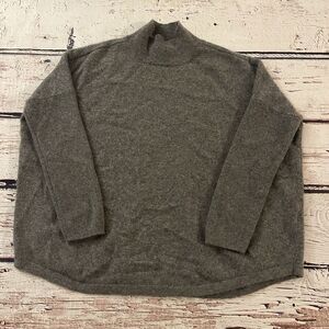 Harper Lane 100% Cashmere Sweater Women‎ Size XS Gray Scoop Neck Pullover